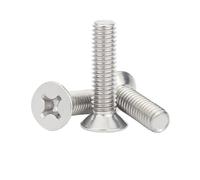 2/50pcs 2 3 4 6 8 10 12# 5/32-32 1/4-20 5/16-18 3/8-16 Stainless Steel Cross Phillips Flat Countersunk Head Screw Bolt(1-5l8,20pcs 8-32)