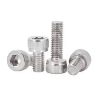 2-50pcs Hexagon Hex Socket Head Cap Bolt Screw M1.6M2M2.5M3M4M5M6M8M10M12 304 Stainless Steel Bolt Screw(22mm,M5 (20pcs))