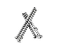 2-50pcs M1/M1.2/M1.4/M1.6/M2/M2.5/M3/M3.5/M4/M5/M6/M8/M10 304 Stainless Steel Countersunk Head Phillips Extension Bolt Sets, M8x80mm(5pcs)