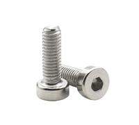 2-50pcs M2 .5 M3 M4 M5 M6 M8 M10 M12 304 Stainless Steel Low Head Hex Socket Screws Extra(16mm,M8X10PCS)