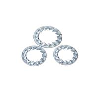 2-50Pcs M3 M4 M5 M6 M8 M10 M12 M14 M16 316/304 Stainless Steel Carbon Steel Internal External Toothed Serrated Lock Washer(White Zinc(Internal),M5-50pcs)