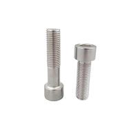 2-50pcs M5 M6 M8 M10 M12 M14 SUS 201 Stainless Steel Hexagon Socket Cap Head Screws DIN 912 Allen Hex Screw Bolts Half Thread(75mm,M12 (5pcs))