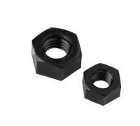 2-50PCS Nylon Hex Nuts M2 .5 M3 M4 M5 M6 M8 M10 M12 M14 M16 M18 M20 White And Black Plastic Nut Hexagon DIN934(Black,M2.5 (50pcs))