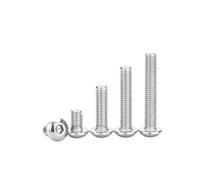 2-50pcs Stainless Steel Iron Hexagonal Round Head Bolt Screws M2 M2.5 M3 M4 M5 M6 M8 M10, Wear And Resistance.(8mm,M6(10 pcs))