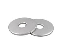 2/50X M2.5 M3 M4 M5 M6 M8 M10 M12 M14 M16 A2-70 304 Stainless Steel Large Size Oversize Big Wider Flat Washer Plain Gasket(M5 25pcs)