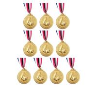 2.54 Inches Soccer Pattern Metal Medals with Neck Ribbon Competition Award Medal Double Side Sports Meet Awards for Kids Sports Meeting