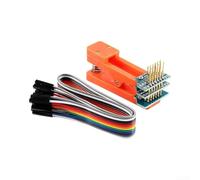 2.54mm PCB Test Clip Fixture 4-12 Pin, Spring Probe Clamp for Arduino for STM32 Programming, Embedded System Testing Orange(F)