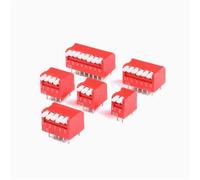 2.54mm Slide Type 3 4 5 6 8 10P Position Way DIP Red Blue Pitch Toggle Switch 5Pcs(8,8P)