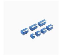 2.54mm Slide Type 3 4 5 6 8 10P Position Way DIP Red Blue Pitch Toggle Switch 5Pcs(Blue,2P)