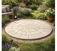 2.56m Greek Keystone Garden R Circle Paving Patio Stone Feature Decorative Landscaping Building Materials Cast Stones Concrete Slabs (Delivery Exceptions)