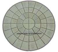 2.56m Paving Circle Stone Garden Patio Feature Decor Landscaping Building Materials Decorative Stones Concrete slabs (Delivery Exceptions)