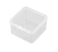 2.56x2.56x1.5in Box Clear Storage Containers Box Square Storage Containers Box For W/Hinged Lid For Small Items