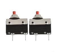 2.5A to 5A Push Button Circuit Breaker with Overload For Protection Terminals for Motor-Driven Appliances Including Blenders and Microwaves (2.5A)