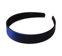 2.5cm (1") Navy Blue Satin Covered Plastic Alice Band Hair Band Headband No Teeth for Women Girls by Glitz4Girlz