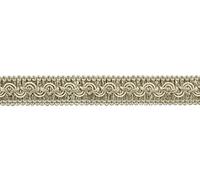 2.5cm (1") Wide Vintage Decorative Gimp Braid Trim (Style# 0100SG) White Sands Ivory #P58 (White Ivory, Tan Beige) 4.5m (5 yards/15 ft)