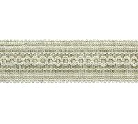 2" (5cm) Basic Trim Collection Solid Wide Gimp Braid Trim (Style# 0200SG) White Sands Ivory Multicolor #P58 (White Ivory, Tan Beige) Sold by The Yard (36"/3 ft/0.9m)