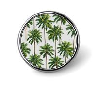 2.5cm Round Badge Metal Button Maker Supplies Tall Tropical Palm Trees Badge with Pin Funny Gifts for Couples, Friends, Clothing Accessories