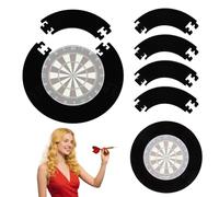 2.5cm Thick Dart Board Surround Ring, Splicing EVA Dartboard Surround, Dartboard Wall Protection Board, Dart Surround for All Standard Size Dartboards, Prevent Wall Damage (4, 2.5cm thickness)