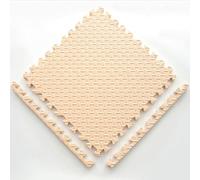 2.5cm Thickned Interlocking Playmats Floor Gyms Puzzles Foam Mat,Easy DIY Installation Crawling Mat(Off-white,30x30x2.5cm)