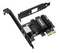 2.5G PCIe Network Card, YuanLey 2.5 Gigabit PCI Express Ethernet Adapter with Realtek RTL8125B, 2500Mbps NIC Card RJ45 LAN Controller for PC Windows/Linux/MAC OS with Low-Profile Bracket