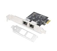 2.5GBase-T PCI-E Network Card,Dual RJ45 Port 2500/1000/100M/10Mbps Network Adapter with Realtek RTL8125B Ethernet Controller, Support Windows 11/10/8/7, Windows Server, Linux