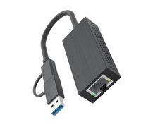 2.5Gbps Ethernet Networking Adapter with USB and Type C Inputs Enabling Easy RJ45 Access for Travel and Home Fast Speed USB
