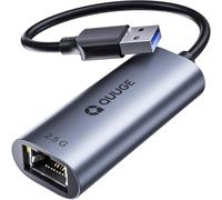 2.5Gbps USB Ethernet Adapter, QUUGE USB 3.0 to RJ45 Network Adapter with Space Gray Aluminum Shell, Plug & Play for MacOS/Win11, Driver-Free for Windows 11/10, macOS, Linux & ChromeOS