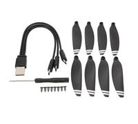 2.5in Drone Propellers, Upgrade E88 Quadcopter Blades for Stable Flight with Low Noise, Lightweight Replacement Spare Props, Made of Sturdy Plastic Material