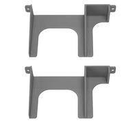 2.5in Hard Drive Bracket for SCPH 30000 50000 Console, 2pcs HDD SSD 3D Printed Mounting Bracket, Compatible with SATA IDE 2.5in Drives, Made of Durable ABS Plastic (Silver Gray)