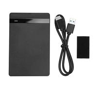 2.5in Hard Drive Enclosure, USB3.0 External HDD Case, Plug and Play Mobile Storage for and OS, SATA SSD Enclosure with Sliding Extraction Design and Soft Felt Protection (Black)