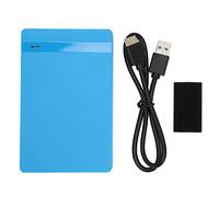 2.5in Hard Drive Enclosure, USB3.0 External HDD Case, Plug and Play Mobile Storage for and OS, SATA SSD Enclosure with Sliding Extraction Design and Soft Felt Protection (Blue)