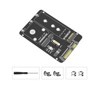 2.5in Solid Disk Enclosure Conversion To SATA3 6Gbps MSATA Adapter Shockproof ABS Shell Laptop/desktop Compatible Solid Disk Case