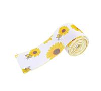 2.5inch×5.5Yard Sunflowers Ribbon Honeybees Wire Edged Wrapping Wire Edged Craft Decorative Decorative Ribbon