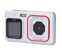 2.5K Digital Camera for Photography, 16X Zoom 72MP Video Camera Camcorder Autofocus, Dual Screen Compact Selfie Camera for Travel Gatherings Graduations (Silver)