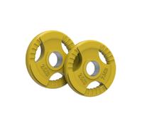 (2.5kg, Pair) Rubber Coated Tri Grip Weight Plates
