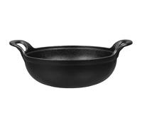 2.5l Cast Iron Cooking Pot with Handles, Open Flame Japanese Style | Thickened Bottom, Smooth Uncoated Surface, round Design, Suitable for Campers, Families, Vegetables, Milk, Picnics