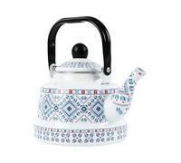 2.5L Retro Enamel Kettle - For Kitchen Stove | for Kitchen, Bedroom, Apartment, Picnic, Camping, Patios, Porches, Gardens, Lawn and