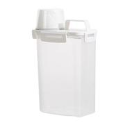 2.5L Rice Storage Cereal Containers, Airtight Food Sto-rage Container, Large Capacity Clear Sto-rage Box With Measuring Cup For Animal And Livestock