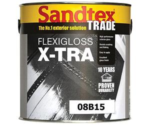 2.5L Sandtex Trade Flexigloss Magnolia | 2.5Ltr Exterior Flexible Gloss Magnolia 08B15 | Flexi Gloss X-tra - superior exterior paint for wood and metal