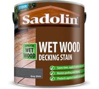 (Grey Slate) Sadolin Wet Wood Deck Stain - 2.5 L
