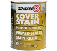 2.5lt Solvent Oil Based Zinsser Cover Stain Primer & Sealer White