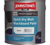 2.5LTR - JOHNSTONE'S QUICK DRY MATT BLACKBOARD PAINT BLACK