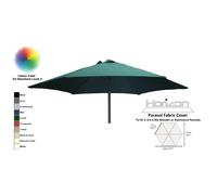 (2.5m 6arm 180g, Green) Replacement Fabric Garden Parasol Canopy Cover