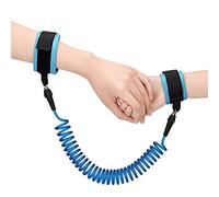 2.5M Anti Lost Wrist Link Belt, 360°Rotate Security Elastic Wire Rope for Baby and Toddler Reins, Safety Leash Wristband/Hand Harness for Walking and Travel Outside (Blue)