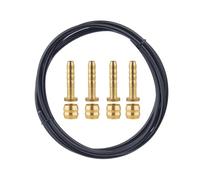 2.5m Bike Hydraulic Brake Hose Set for Shimano BH59 BH90 M315 | M505 M675 M8000 DEORE XT XTR Disc Brake Oil Line with Olive and Connector Insert Black
