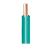 2/5m Copper Electric Cable 17 15 13 11 9Awg Single Core Hard Wire Home Improvement PVC Sheathed(Green,5m 15AWG)