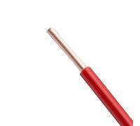 2/5m Copper Electric Cable 17 15 13 11 9Awg Single Core Hard Wire Home Improvement PVC Sheathed(Red,2m 9AWG)