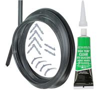 2.5m Cut to Size Door Seal + Silicone Glue for De Dietrich 3 or 4 Sided Oven Cooker (Rounded or 90º Clips)