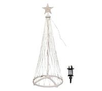 2.5m Light up Christmas Cone Tree with 320 White LEDs and Timer Function