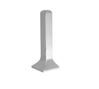 2.5m SKIRTING Board anodised Aluminium Floor-Wall Joint Cover Gap + PVC Accessories TMW Profiles (80mm PVC Outside Corner)